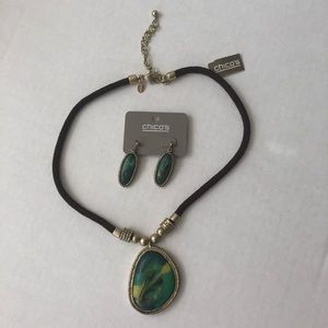 NWT-Chico’s necklace and earrings set.